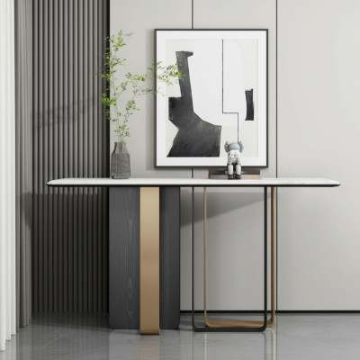 Table Console en Bois de Designer. Table Console Moderne pour Salon.
