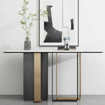 Table Console en Bois de Designer. Table Console Moderne pour Salon.