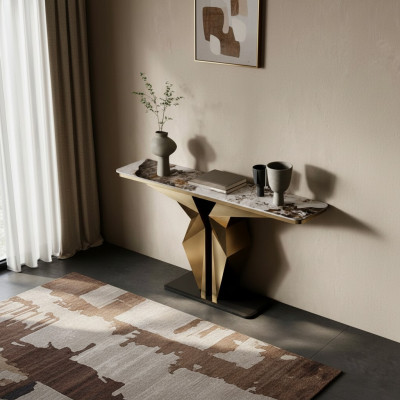 Conception Luxe Consoles Table Console Buffet Or Mobilier de salon neuf