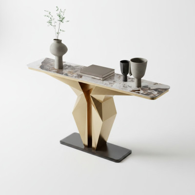 Conception Luxe Consoles Table Console Buffet Or Mobilier de salon neuf