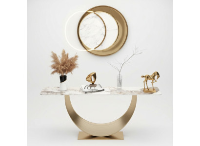 Consoles Table basse Salon Design moderne Meubles Bois Or Nouveau
