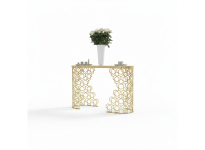 Console de luxe Design Consoles Mobilier Table Buffet Meubles Or