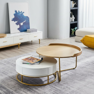 Table d'appoint Table basse Table basse Tables basses de luxe en bois Moderne