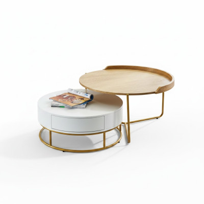 Table d'appoint Table basse Table basse Tables basses de luxe en bois Moderne