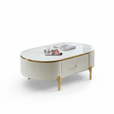 Table basse moderne de luxe Design de table basse Table de salon côté