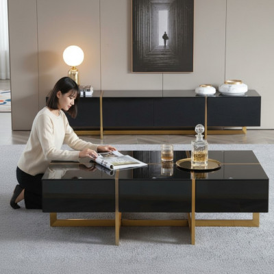 Table basse Table de luxe Tables modernes Salon Tables basses Mobilier Bois