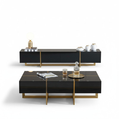 Table basse Table de luxe Tables modernes Salon Tables basses Mobilier Bois