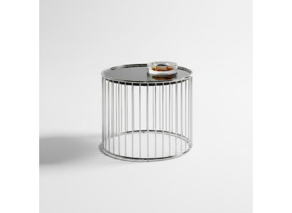 Table d'appoint Design Table basse Design Salon Moderne en acier inoxydable.