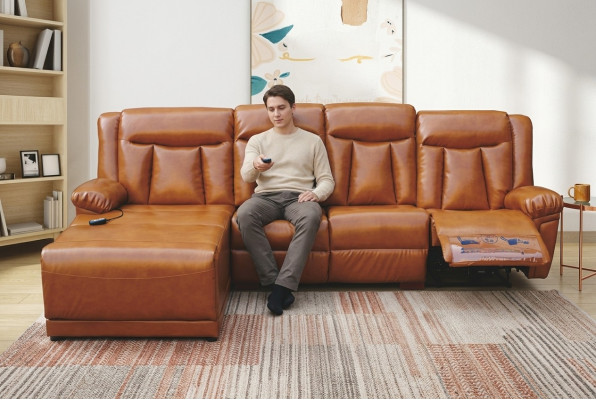Canapé d'angle en L de design moderne Relax Canapé d'angle Canapé Rembourrage de luxe neuf