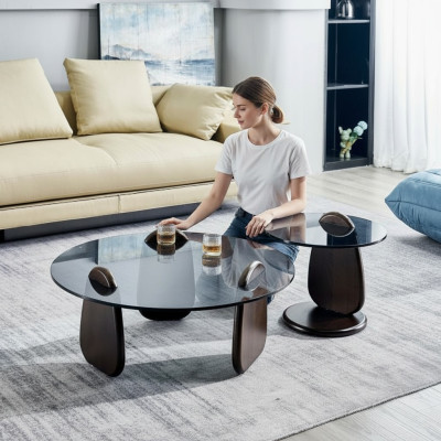 Table basse ronde Table basse Table d'appoint Table de salon design Tables de salon