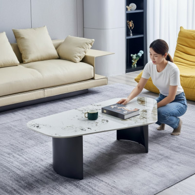 Table basse Table de luxe Conception Tables Café Salon Marbre nouveau