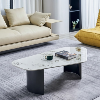 Table basse Table de luxe Conception Tables Café Salon Marbre nouveau