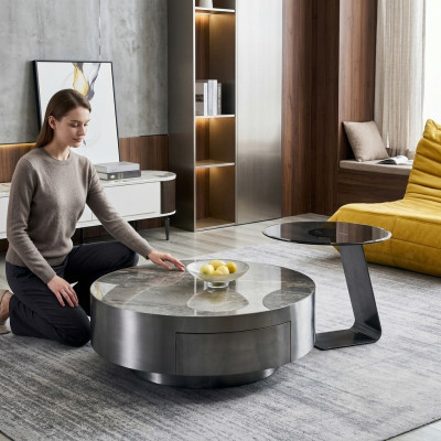 Table d'appoint Tables Designer Salon Table basse Ensemble de 2 pièces. Mobilier