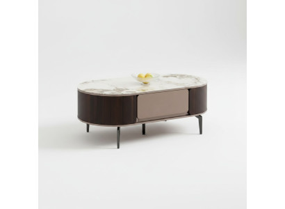 Table basse Designer Brauner Salon Mobilier en bois Table d'appoint nouveau