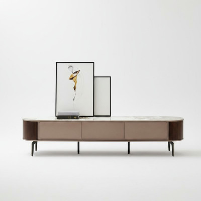 Buffet TV Armoire Bas en bois Moderne Support de salon Nouveau meuble télévision