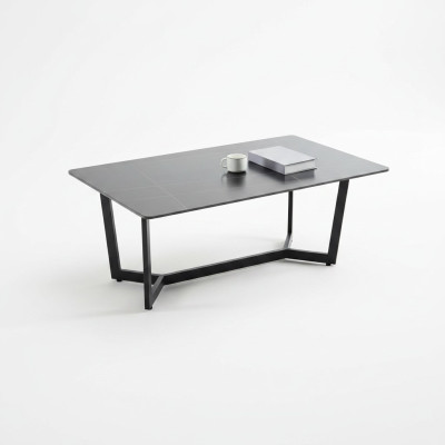 Salon Table en bois Table basse Table Meubles Bois neuf Table basse Noire
