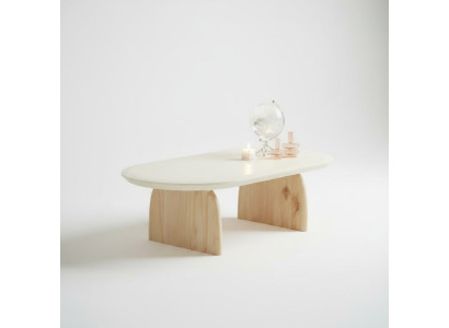 Table basse Table d'appoint Salon Bois Moderne Luxe Beige neuf
