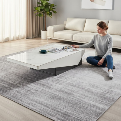Table basse de luxe moderne du designer pour le salon, tables d'appoint en bois.