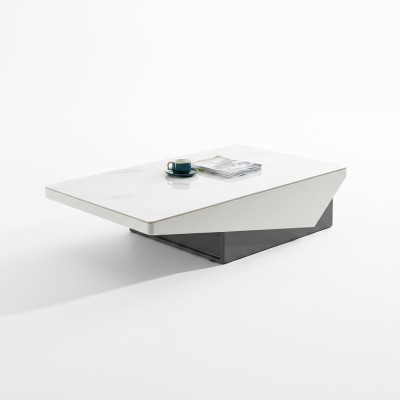Table basse de luxe moderne du designer pour le salon, tables d'appoint en bois.