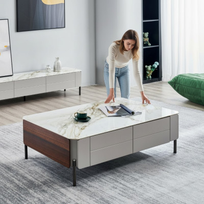 Table basse Table Designer Table d'appoint 80x40 Tables basses Modernes