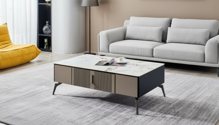 Table basse Salon Design Mobilier Table de luxe Table d'appoint Bois Moderne