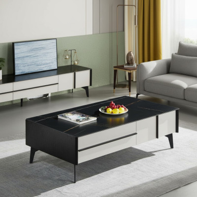 Table basse Table Salon Table en bois Designer Luxe Table d'appoint nouvelle