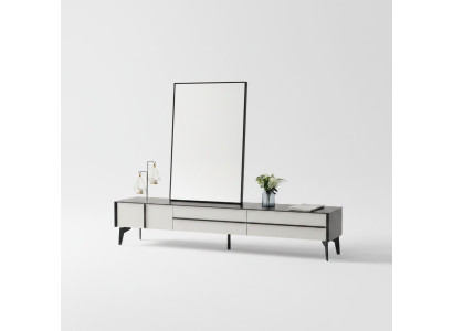 Meuble de salon en bois moderne, meuble bas pour télévision, armoire télé.