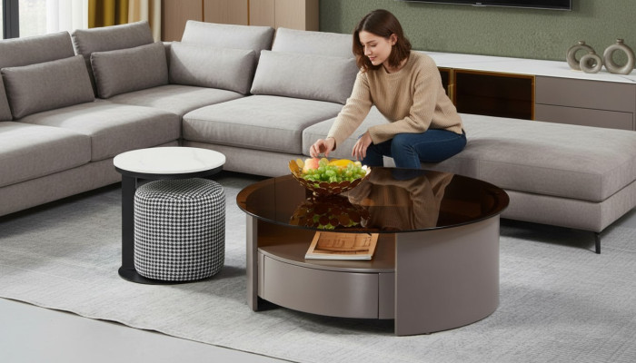 Table basse Grauner Table d'appoint Table basse Table basse Design de luxe Moderne