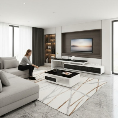 Table basse de designer de luxe moderne pour salon Tables Table Table d'appoint