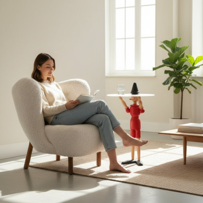 Fauteuil Canapé design Canapé Relax Tissu Salon Luxe Club Tapisserie Seater