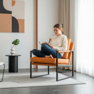 Fauteuil de design Luxe Rembourrage de luxe Club Lounge Salon Mobilier de luxe