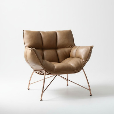 Siège de fauteuil à ailes Canapé Repose-pieds Véritable canapé Rembourrage Lounge Relax Siège neuf