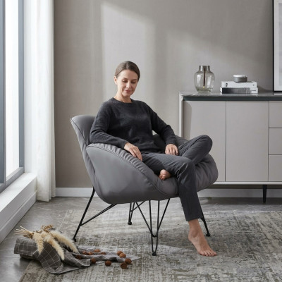 Design Fauteuil Textile Luxe Canapé 1 Place Canapé Relax Lounge Club Tapisserie