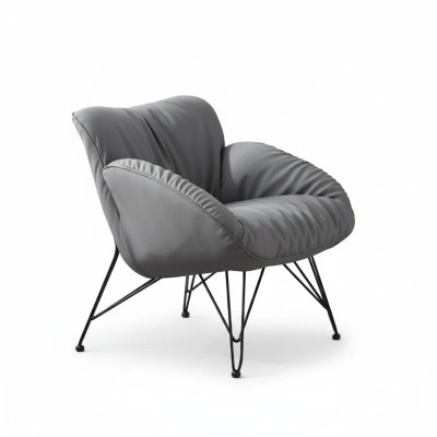 Design Fauteuil Textile Luxe Canapé 1 Place Canapé Relax Lounge Club Tapisserie