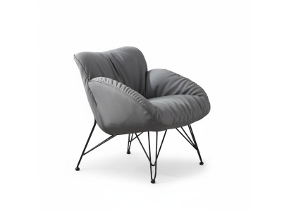 Design Fauteuil Textile Luxe Canapé 1 Place Canapé Relax Lounge Club Tapisserie