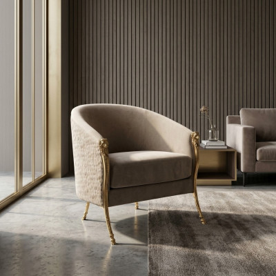 Fauteuil de designer de luxe Lounge Club Relax Salon canapé Rembourrage Canapé Place assise