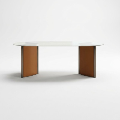 Table de salle à manger moderne de luxe Style salle à manger Mobilier moderne Tables ovales Bois