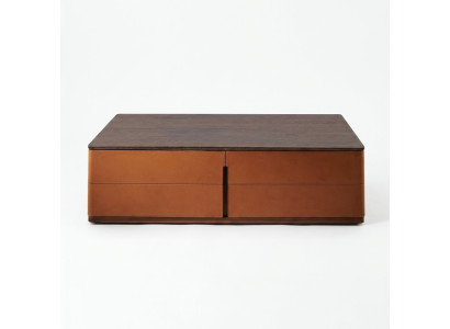 Salle de séjour Table basse Orange Luxe Matériau Bois Style Moderne Tables