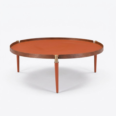 Table basse Salon Mobilier de luxe Design moderne Table Orange Tables basses