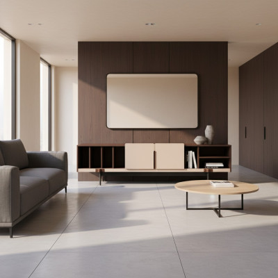 Salon Moderne TV Armoire Meubles Meuble TV Support Bois Design Armoires