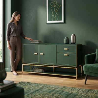 Buffet de salle à manger Style Moderne Matériau Bois Nouveau Design de Luxe Commode
