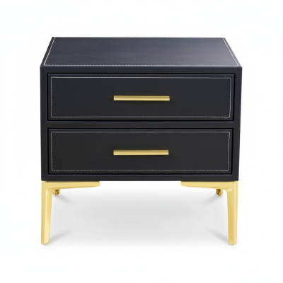 Table de chevet de luxe Noire Chambre nouvel Design Mobilier Style Moderne