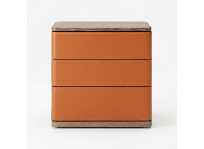 Table de chevet de chambre Design nouveau Matériau Bois Luxe orange