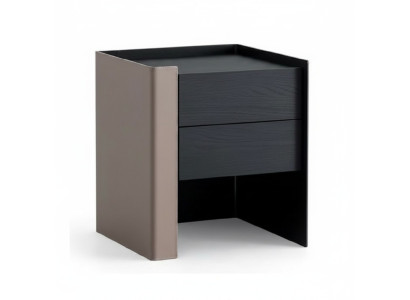 Table de chevet noire Console de nuit Design pour la chambre à coucher Mobilier en bois neuf