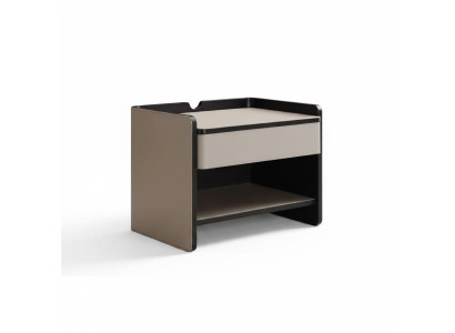 Table de chevet de chambre moderne en bois beige de luxe Tables d'appoint Meubles