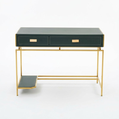 Bureau d'ordinateur Table en bois vert Mobilier de bureau Bureau de luxe Tables