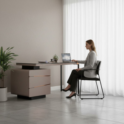Bureau d'ordinateur Bureaux de bureau Poste de travail informatique Table