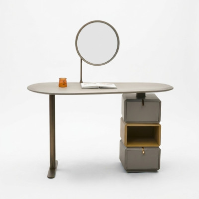 Conception Coiffeuse avec Miroir Mobilier de Chambre de Luxe 2pcs. Buffet