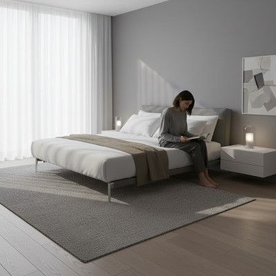 Conception de lit Lit double Lits de luxe Rembourrage Mobilier de chambre nouveau