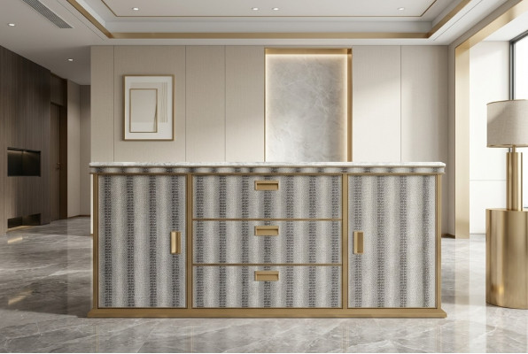 Meuble de salon Buffet en bois Armoire de luxe blanche Moderne neuve